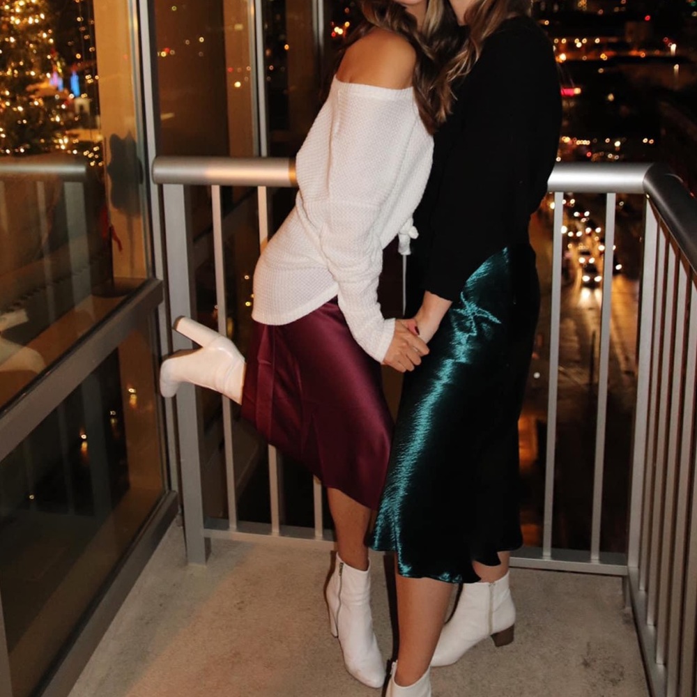 Bundle of 2 silk skirts